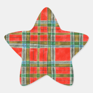 Stickers MAC BAIN TARTAN Star