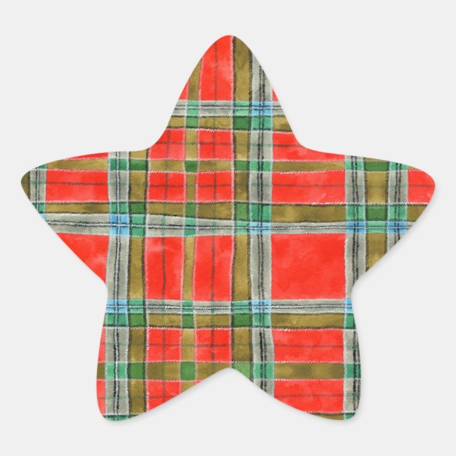 Stickers MAC BAIN TARTAN Star (Devant)