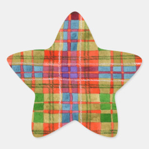 Stickers MAC RAE TARTAN Star