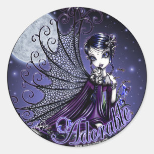 Stickers "Maggy" Lune gothique victorienne Fée lég