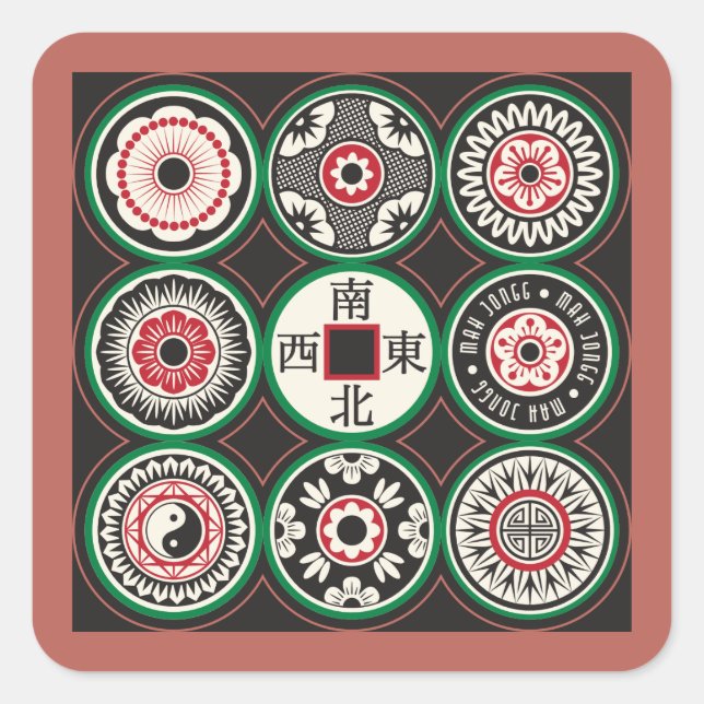 Stickers Mah Jongg One Doin (Devant)