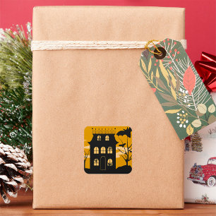 Stickers Maison Silhouette Halloween