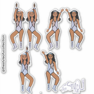 Stickers Majorette / Danseuse Couronne diamant #2
