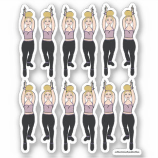 Stickers Majorette / Danseuse Lilac Black 2