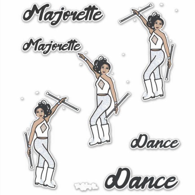 Stickers Majorette (Diamant Blanc 2) (Devant)