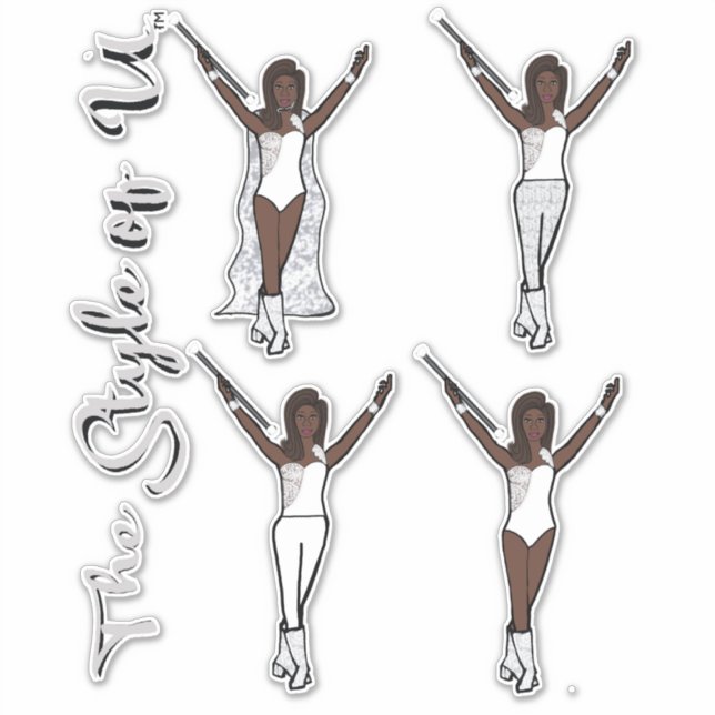 Stickers Majorette Sparkle (Iced) (Devant)