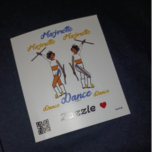 Stickers Majorette (YBStripe blanc)