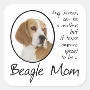 Stickers Maman beagle