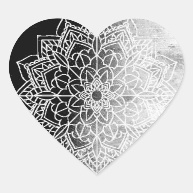 Stickers Mandala noirs (Devant)