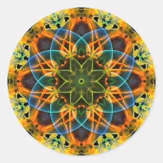 Stickers Mandala Psychedelic Rêve Coloré