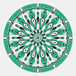 Stickers Mandala Vert (Design 2)