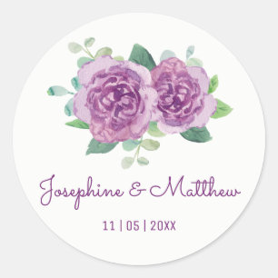 Stickers Mariage couleur Rose violet