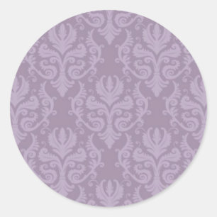 Stickers Mariage damassé violet