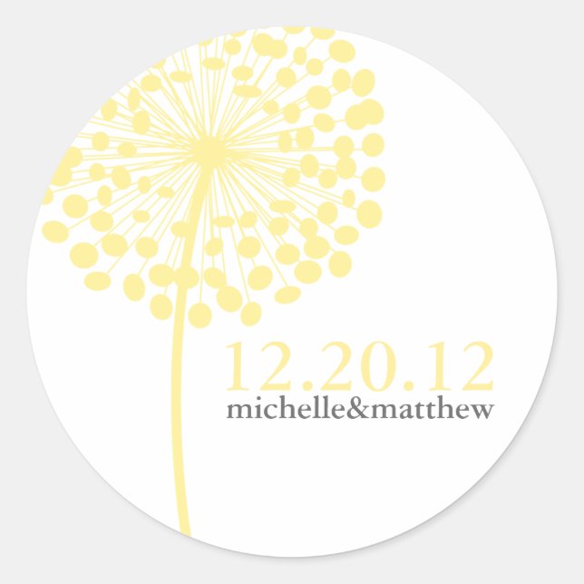 Stickers Mariage Dandelion (Devant)