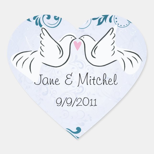 Stickers mariage Dove (Devant)