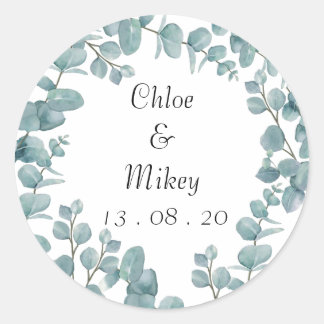 Stickers Mariage Eucalyptus Botanique