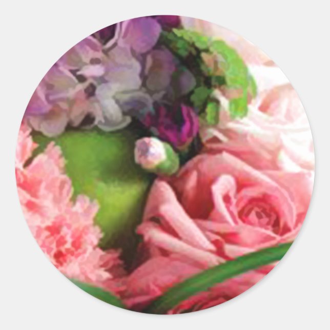 Stickers Mariage floral (Devant)