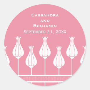 Stickers Mariage Floral Art Déco