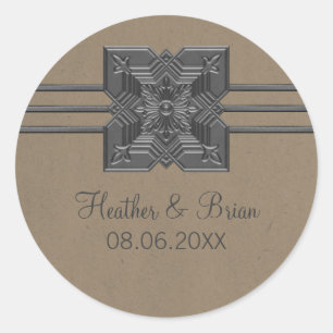 Stickers Mariage Frontal Mocha Medallion
