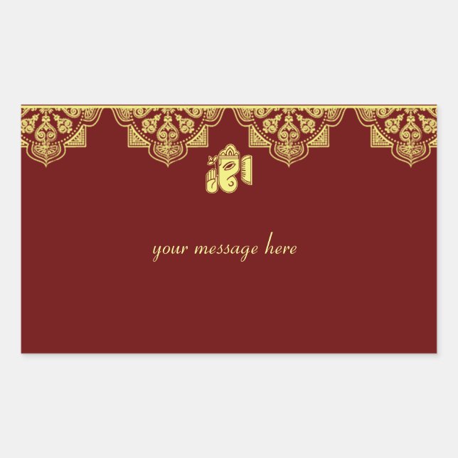 Stickers Mariage Ganesh (Devant)