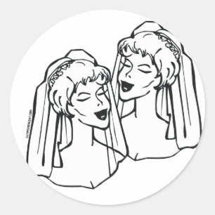 Stickers Mariage homosexuel mariées