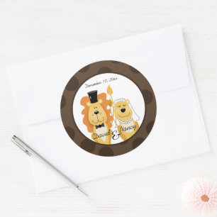 Stickers Mariage Lion & Lioness