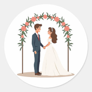 Stickers Mariage Mariée et Salle