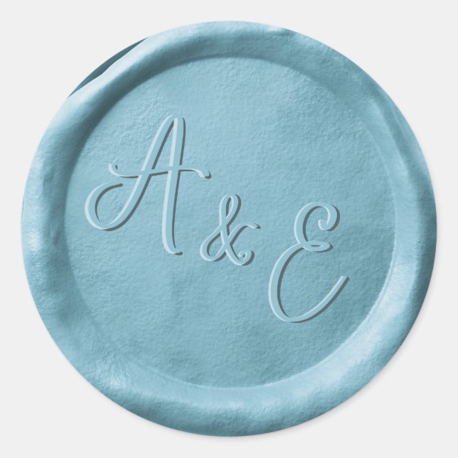 Stickers Mariage Monogram Dusty (Devant)