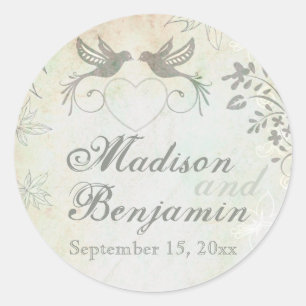 Stickers Mariage préférés des Inséparables vintage