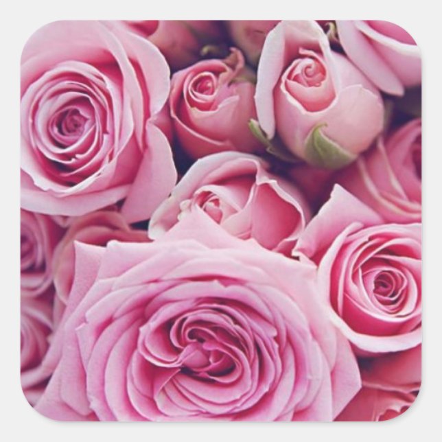 Stickers mariage rose (Devant)