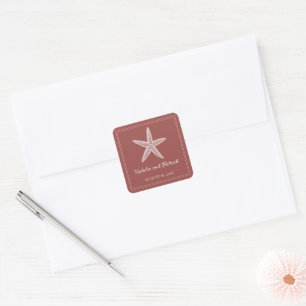Stickers Mariage Starfish en terre cuite