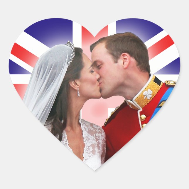 Stickers Mariage William & Catherine Royal (Devant)