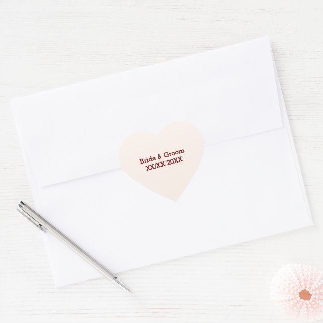 Stickers Mariée et Mariage Personnalisé (Enveloppe)