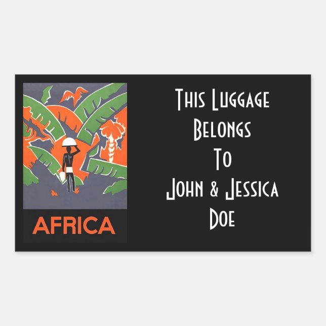 Stickers Marquage personnalisé pour les voyages en (Devant)