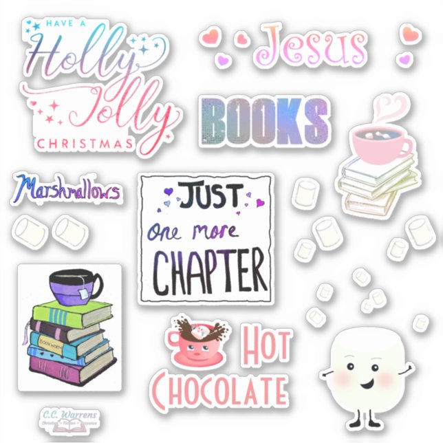 Stickers Marshmallow book 8x8 (Devant)