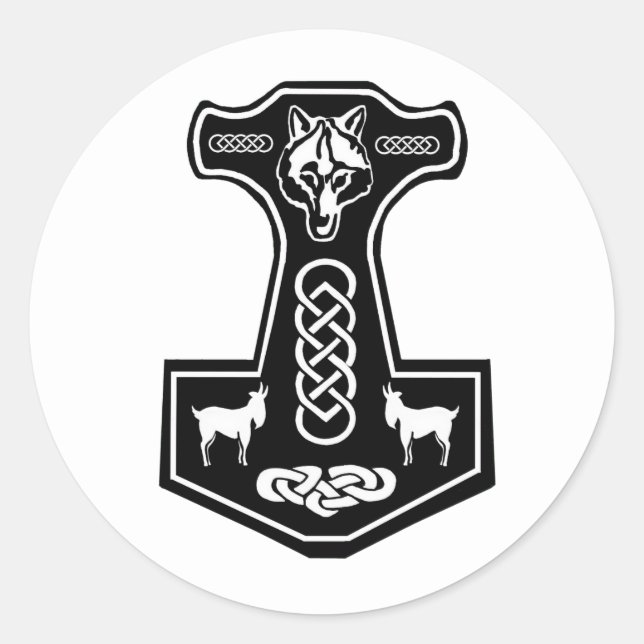 Stickers marteau Thor (Devant)