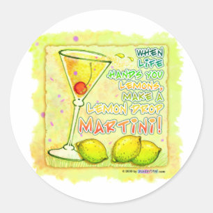 Stickers - Martini à goutte de citron