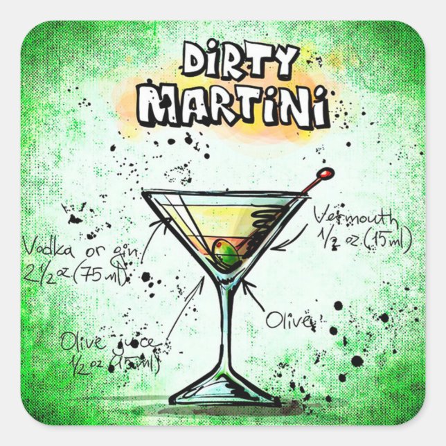 Stickers Martini sale (Devant)
