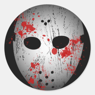 Stickers Masque de hockey sanglant