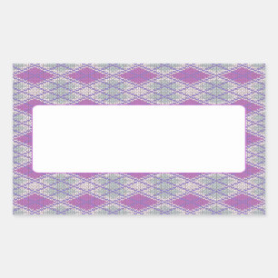 Stickers mat rectangle KNIT JACQUARD LILAC