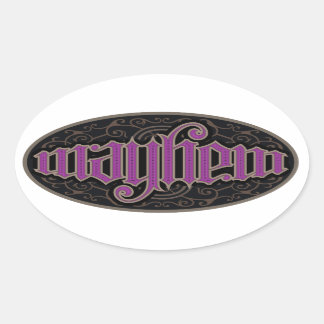 Stickers Mayhem Ambigram