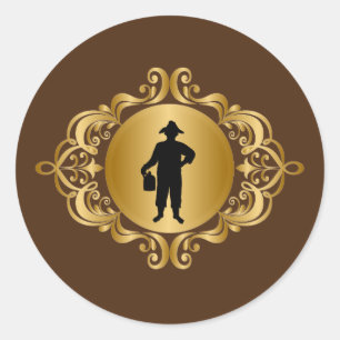 Stickers Médaillon Silhouette Moonshiner