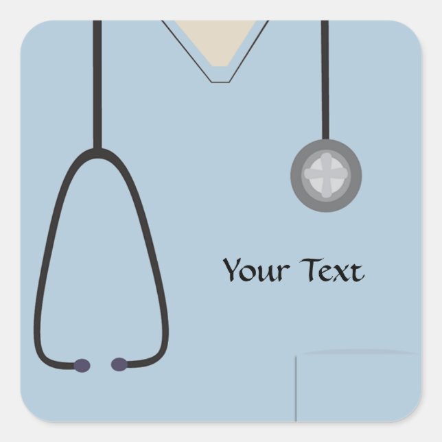 Stickers Médicale bleu clair (Devant)