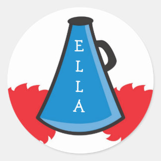 Stickers Mégaphone pom-pom girl