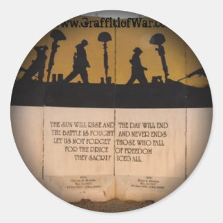 Stickers Mémorial Fondu vers Stickers Noir Rond