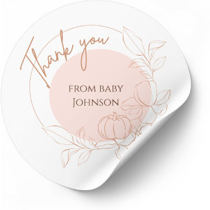 Stickers Merci bébé personnalisables