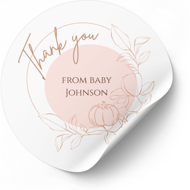 Stickers Merci bébé personnalisables (Créateur téléchargé)