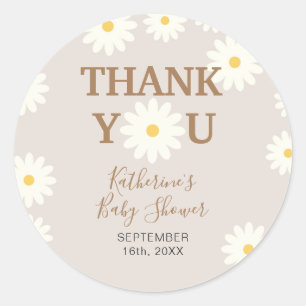 Stickers Merci Bohemian Daisy Floral