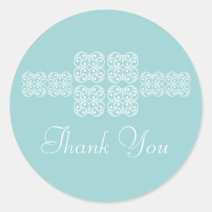 Stickers Merci Chic Aqua Bohemian