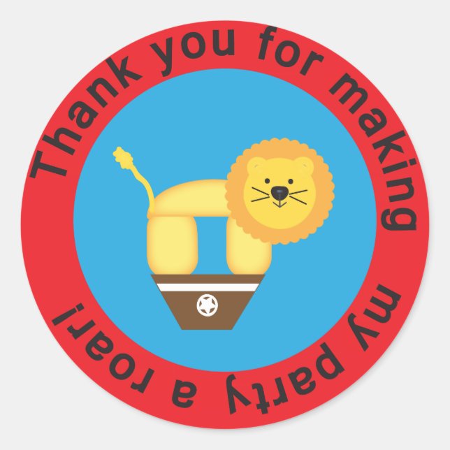 Stickers Merci cirque (Devant)